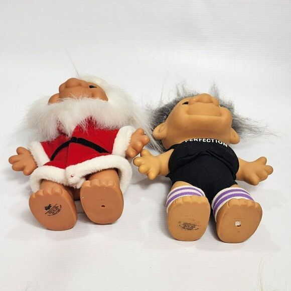 2 Vintage 8" Russ Troll Santa Claus Christmas & Aged to Perfection Figures Dolls - Picture 6 of 10